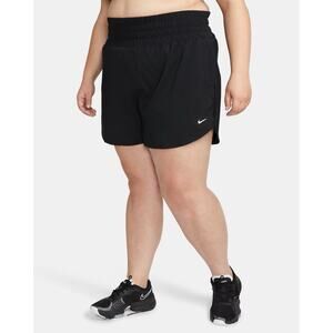 Nike Shorts Womens 1X Dri-FIT One Ultra High Waist Lined Lightweight Black